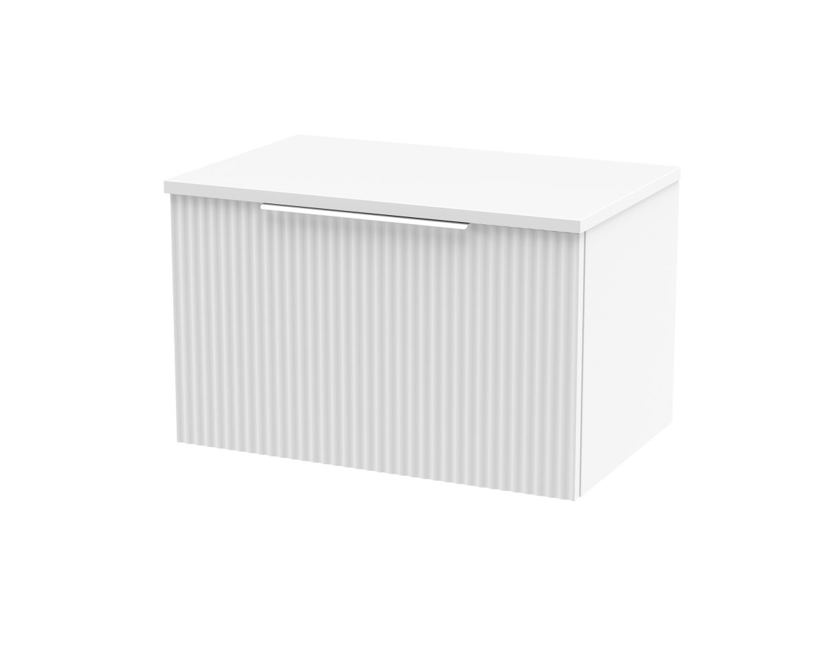 600mm Wall Hung Single Drawer Vanity & Worktop - Image 1