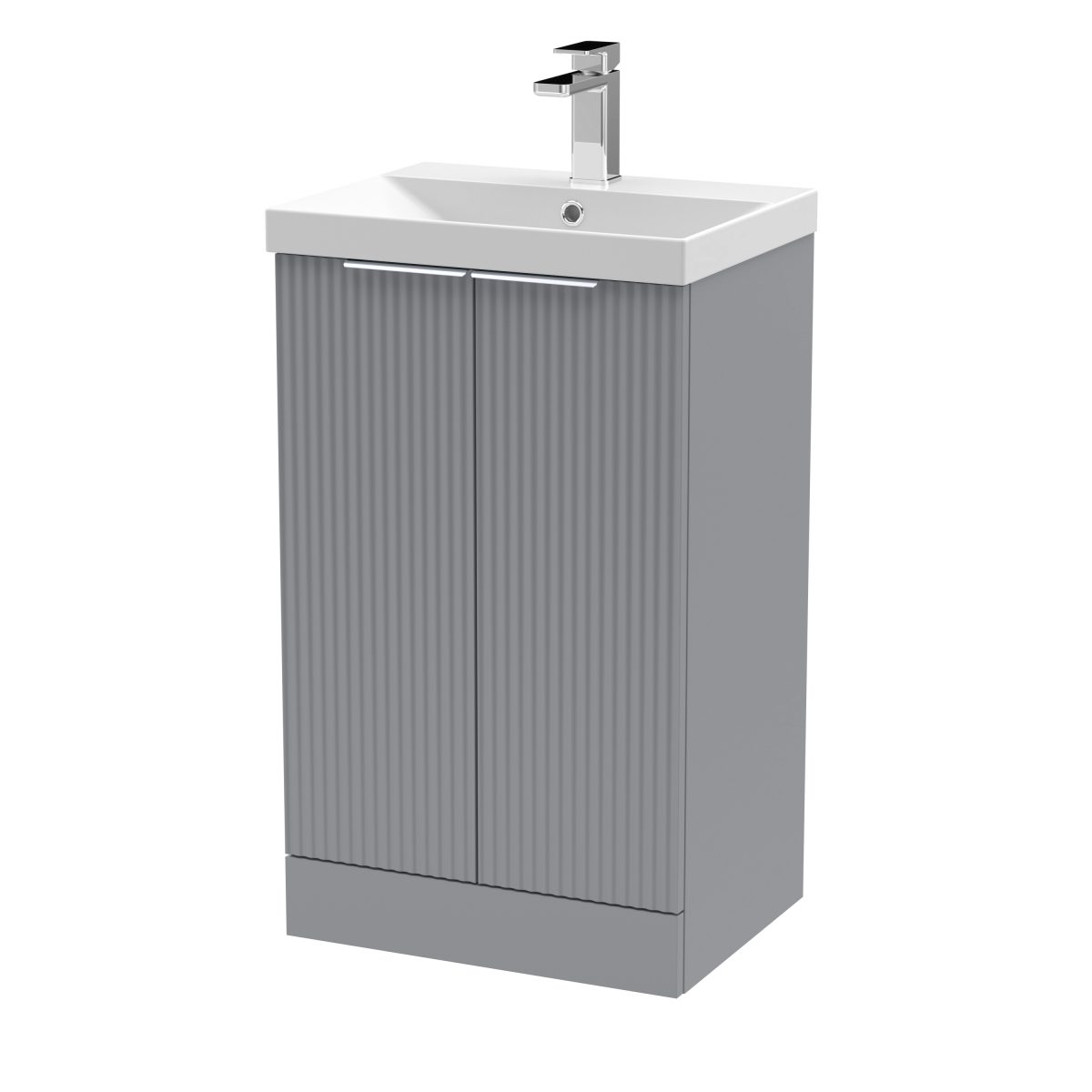 500mm Floor Standing 2 Door Vanity & Basin 3 - Image 1