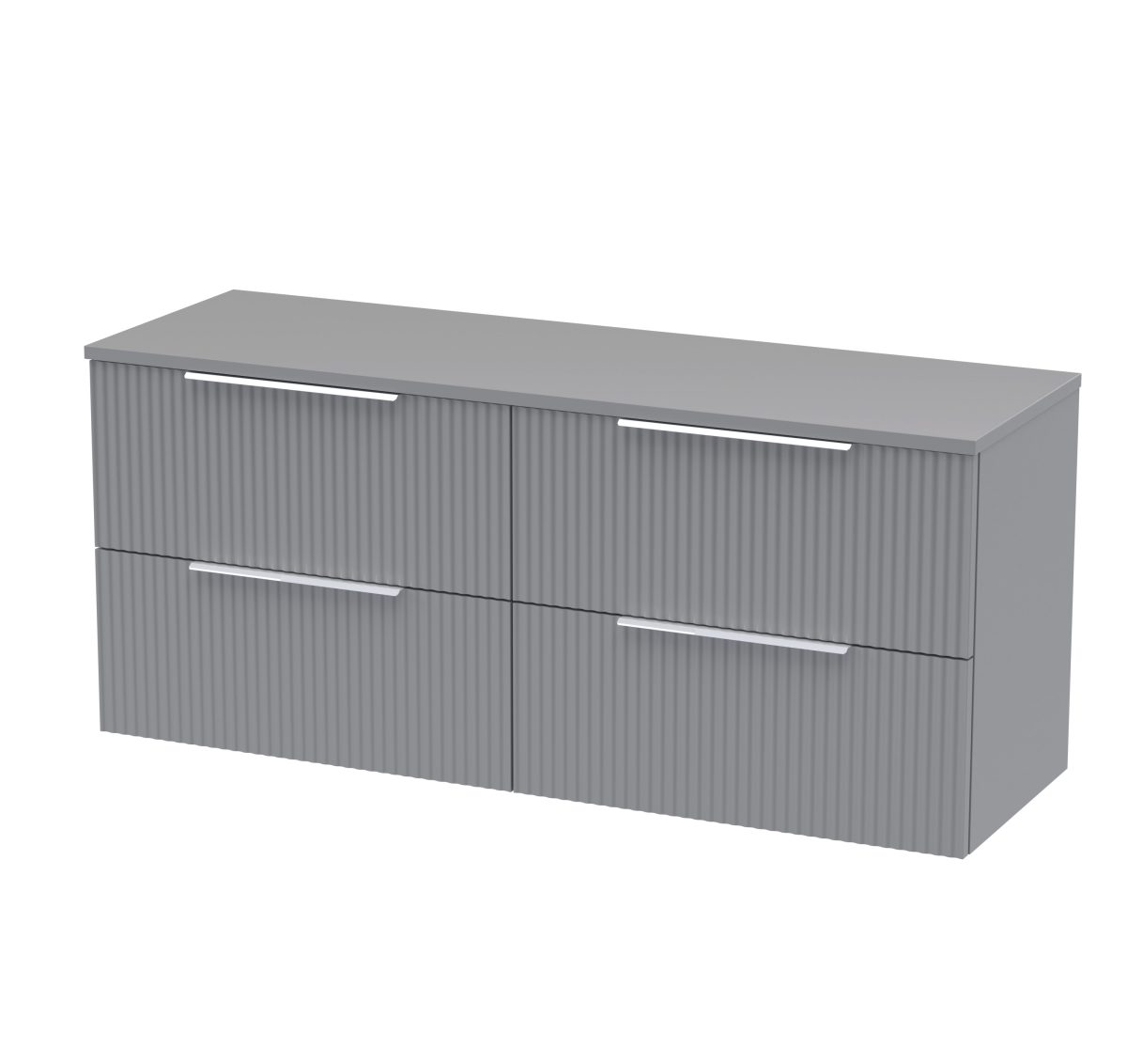 1200mm Wall Hung 4 Drawer Vanity & Worktop - Image 1