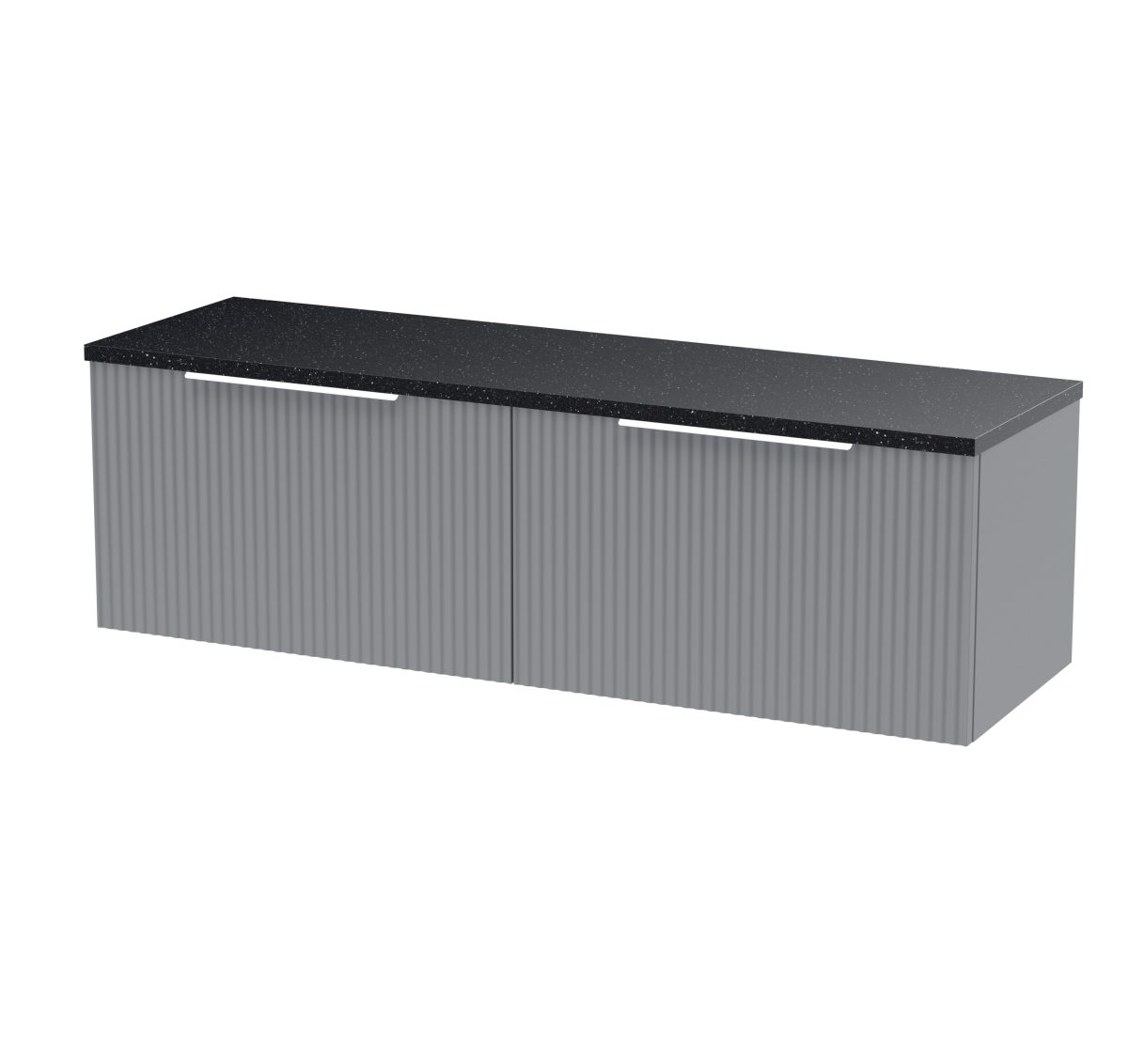 1200 Wall Hung 2-Drawer Vanity & Laminate Worktop - Image 1