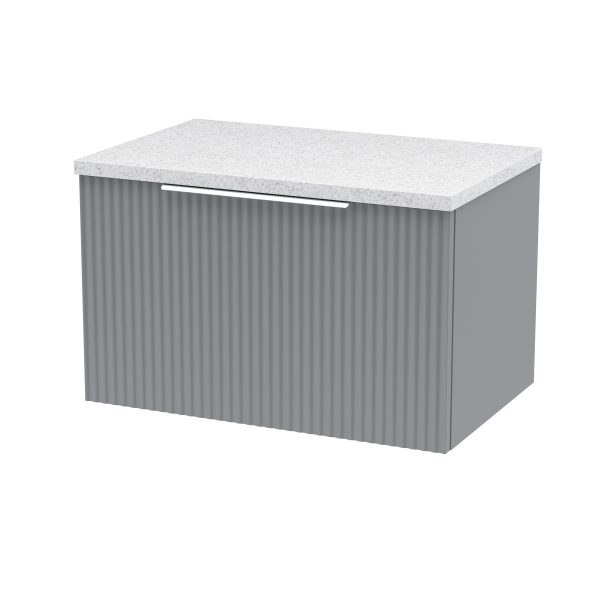 600mm Wall Hung Single Drawer Vanity & Laminate Top