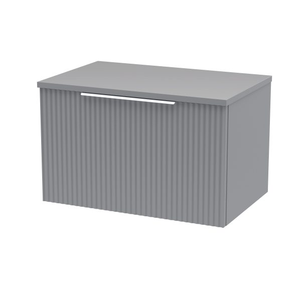 600mm Wall Hung Single Drawer Vanity & Worktop