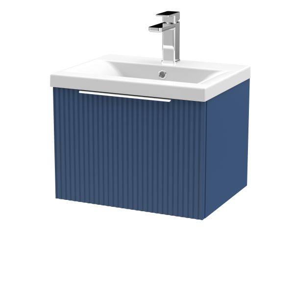 500mm Wall Hung Single Drawer Vanity & Basin 1