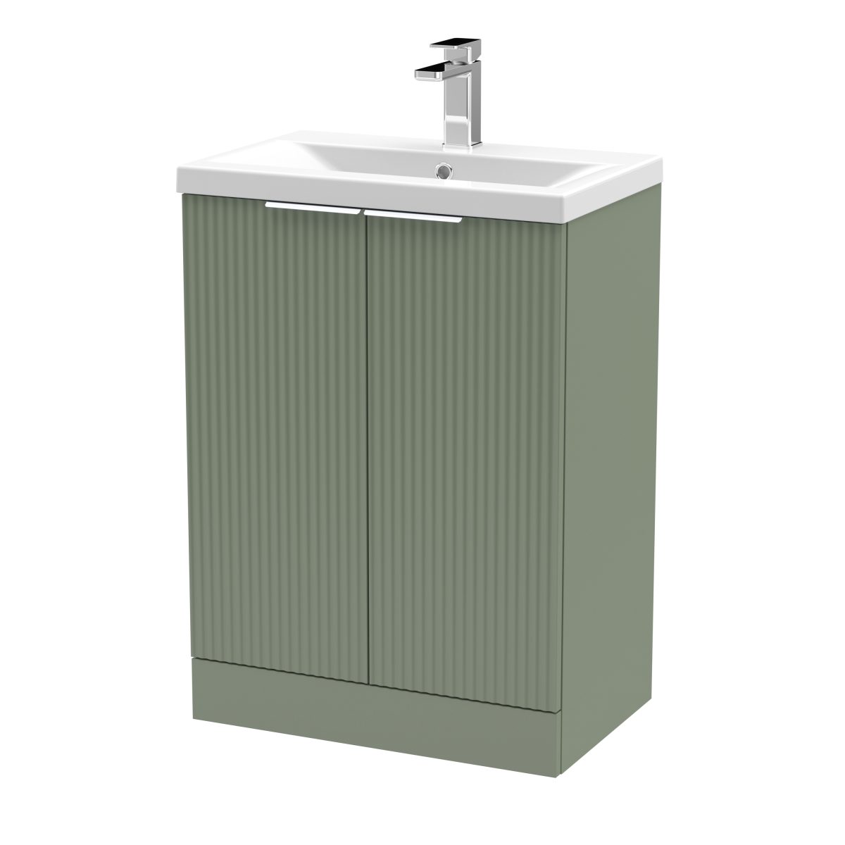 600mm Floor Standing 2 Door Vanity & Basin 1 - Image 1