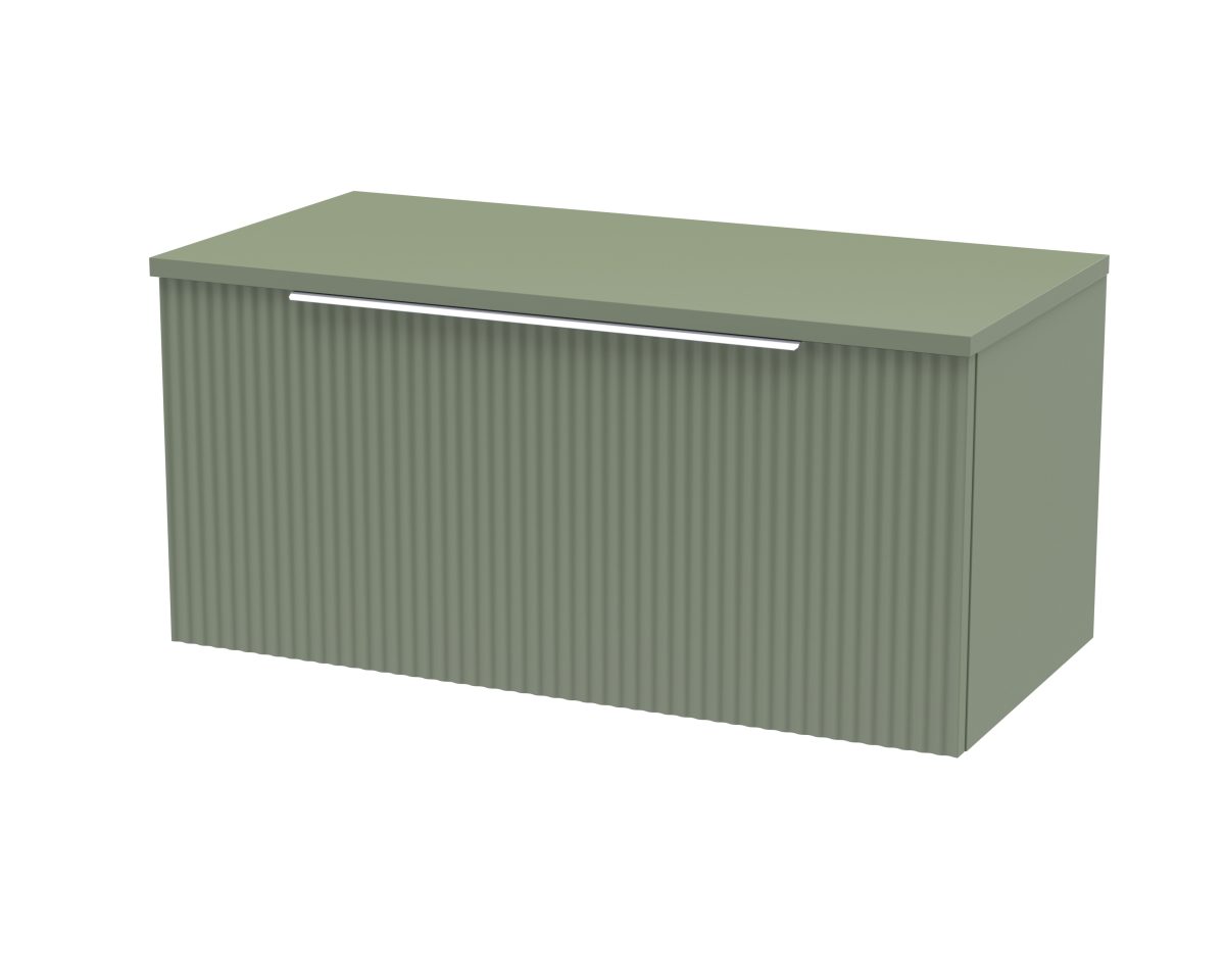 800mm Wall Hung Single Drawer Vanity & Worktop - Image 1