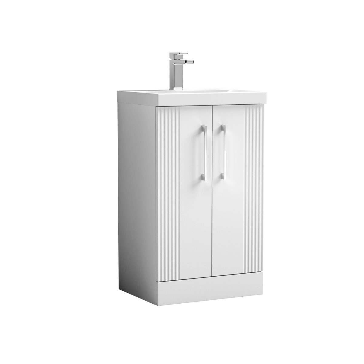 500mm Floor Standing 2 Door Vanity & Basin 3 - Image 1
