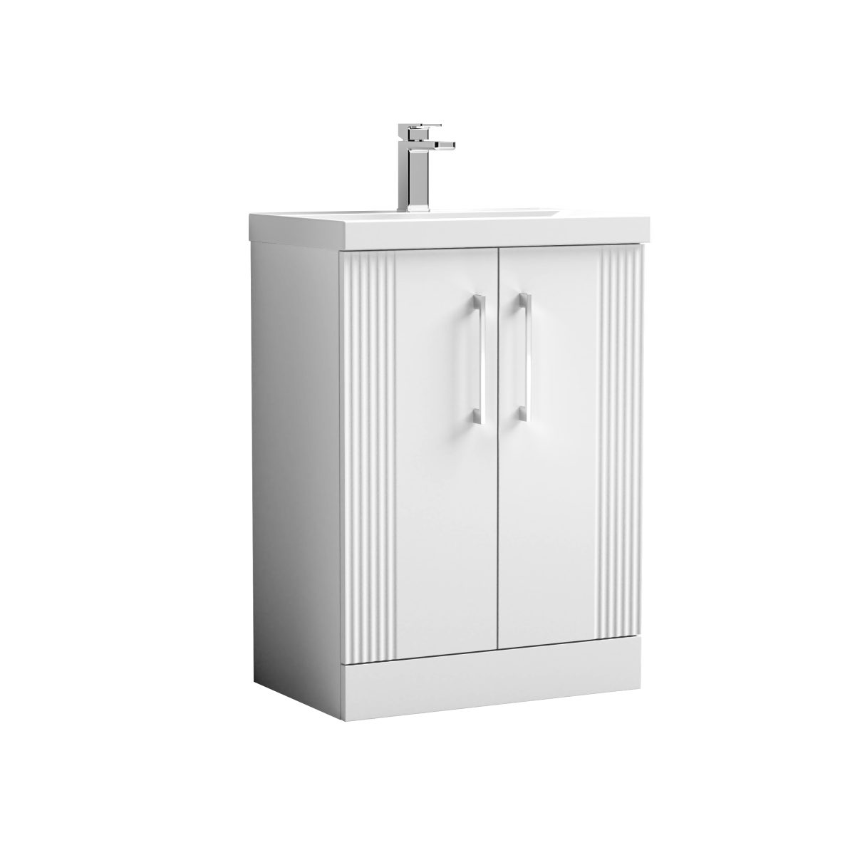 600mm Floor Standing 2 Door Vanity & Basin 1 - Image 1