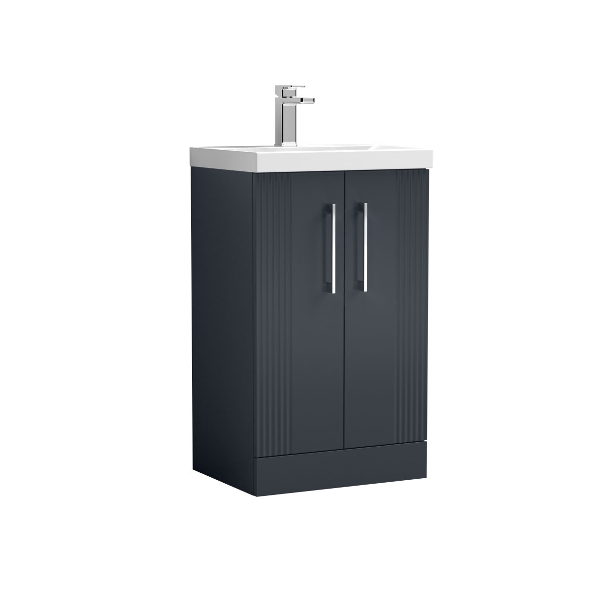 500mm Floor Standing 2 Door Vanity & Basin 1 - Image 1