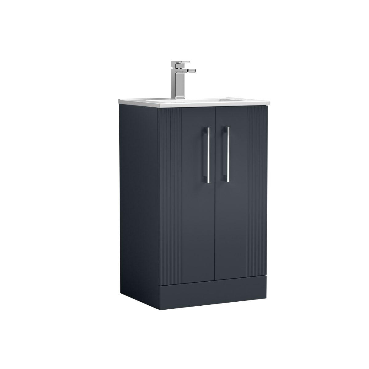 500mm Floor Standing 2 Door Vanity & Basin 2 - Image 1