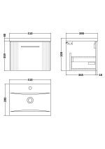 500mm Wall Hung Single Drawer Vanity & Basin 1 - Image 3