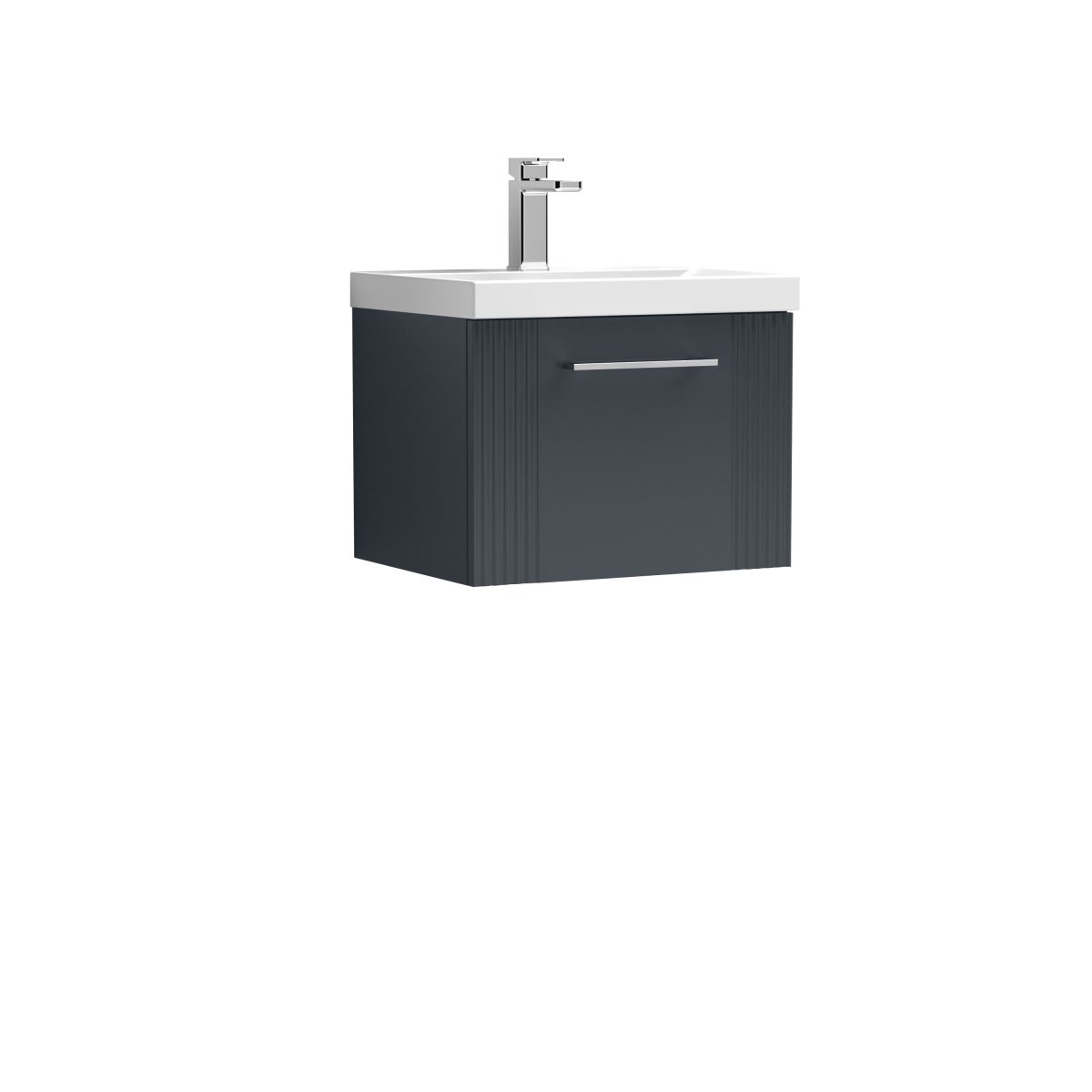 500mm Wall Hung Single Drawer Vanity & Basin 3 - Image 1