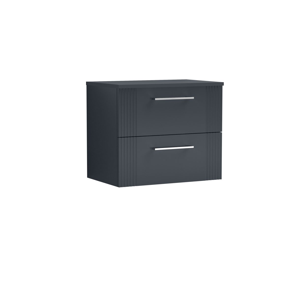 600mm Wall Hung 2 Drawer Vanity & Worktop - Image 1