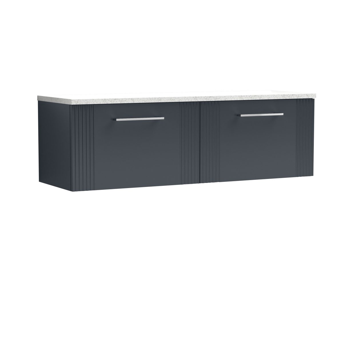 1200 Wall Hung 2-Drawer Vanity & Laminate Worktop - Image 1