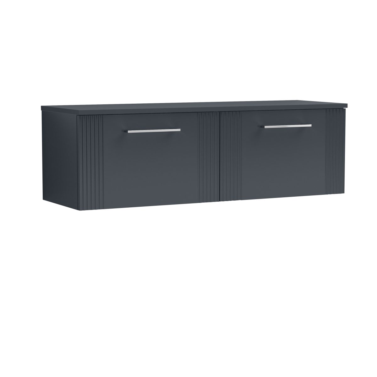 1200mm Wall Hung 2 Drawer Vanity & Worktop - Image 1