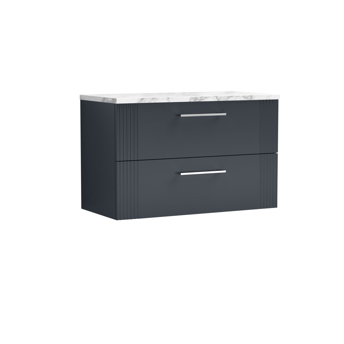 800 Wall Hung 2-Drawer Vanity & Laminate Worktop - Image 1