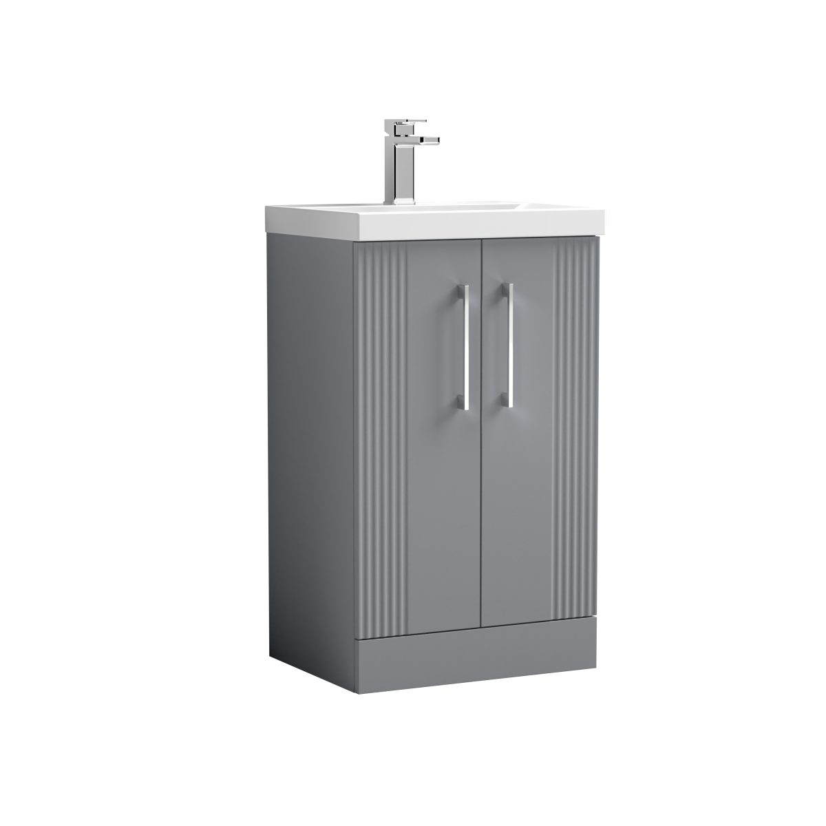 500mm Floor Standing 2 Door Vanity & Basin 3 - Image 1