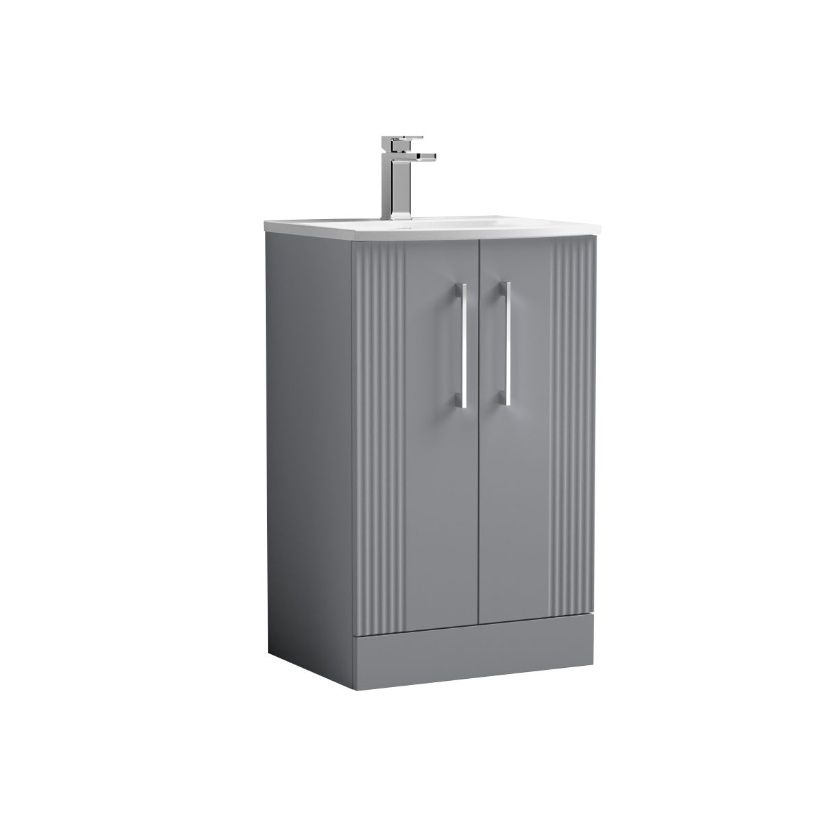 500mm Floor Standing 2 Door Vanity & Basin 4 - Image 1