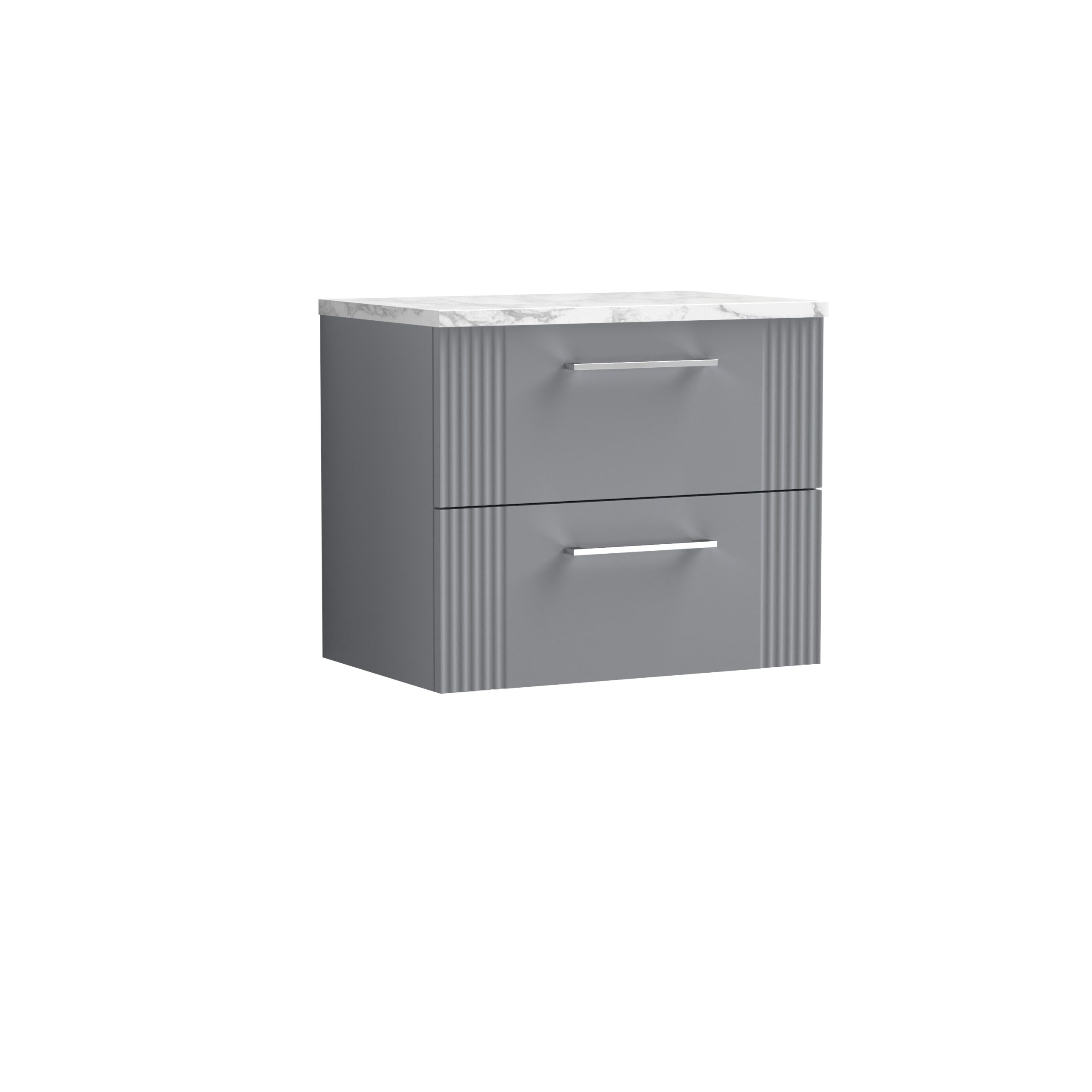 dpf293lcm_furn_v1_co.jpg 600 Wall Hung 2-Drawer Vanity & Laminate Worktop - Image 1