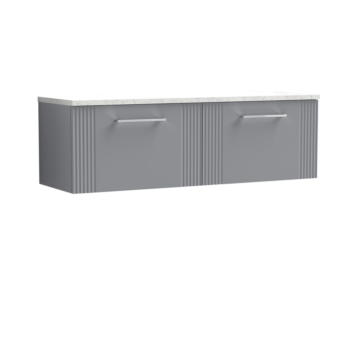 1200 Wall Hung 2-Drawer Vanity & Laminate Worktop - Image 1