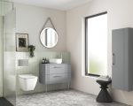 800mm Wall Hung 2 Drawer Vanity & Worktop - Image 2