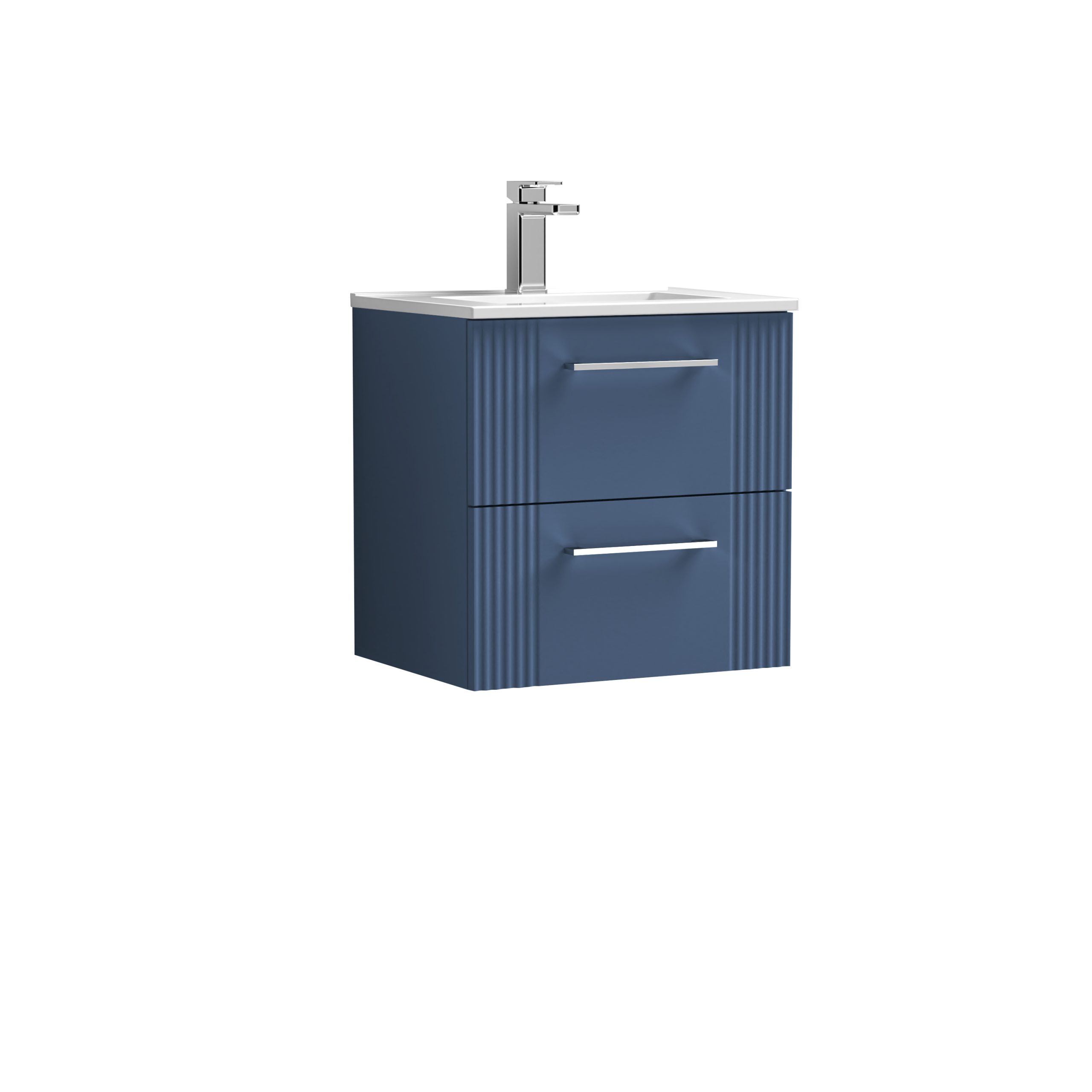 dpf392b_furniture_v1_co.jpg 500mm Wall Hung 2 Drawer Vanity & Basin 2 - Image 1
