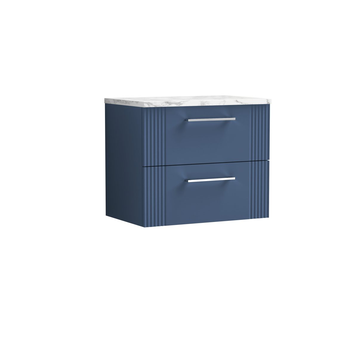 600 Wall Hung 2-Drawer Vanity & Laminate Worktop - Image 1
