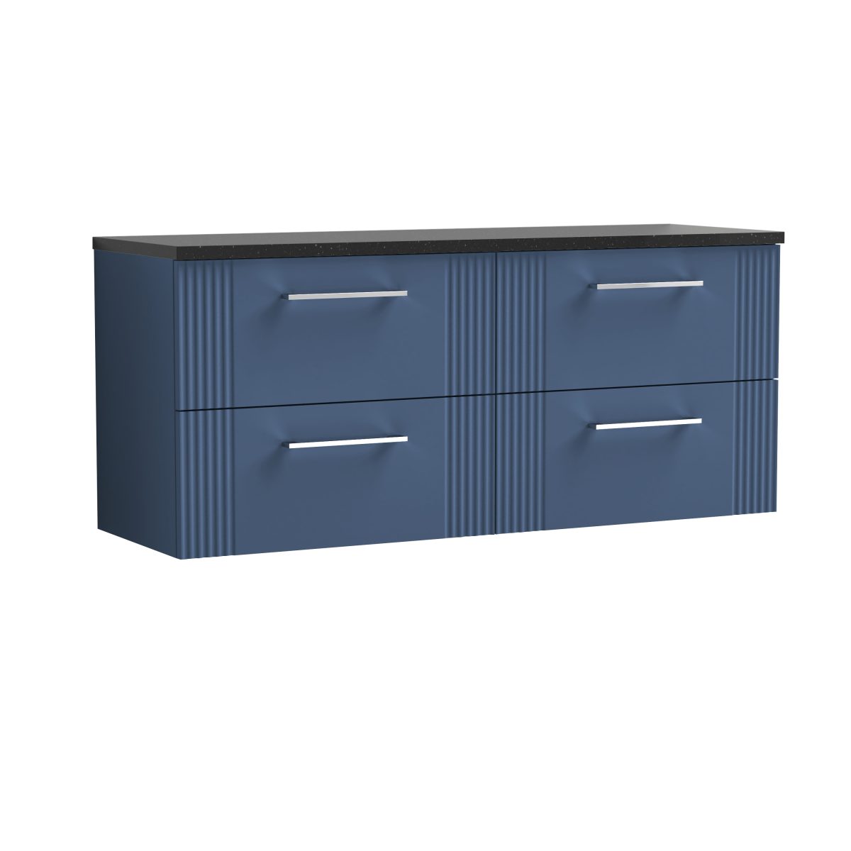 1200 Wall Hung 4-Drawer Vanity & Laminate Worktop - Image 1