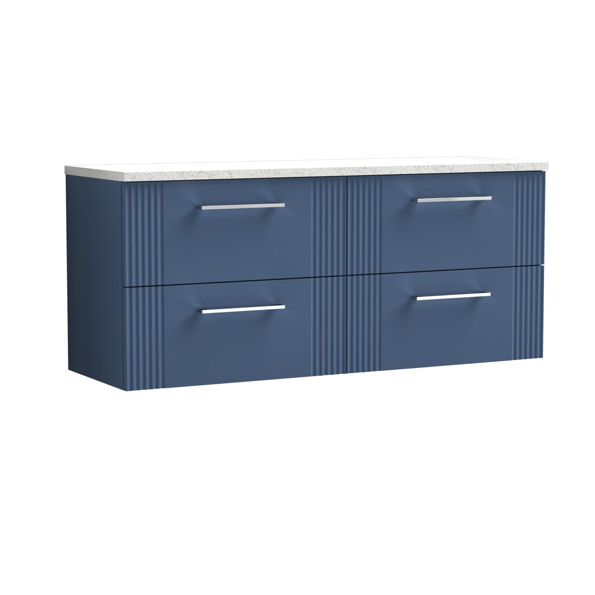 1200 Wall Hung 4-Drawer Vanity & Laminate Worktop - Image 1
