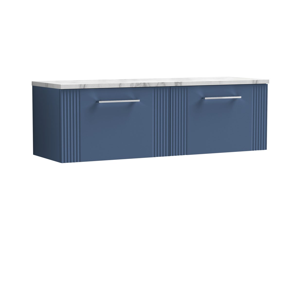 1200 Wall Hung 2-Drawer Vanity & Laminate Worktop - Image 1