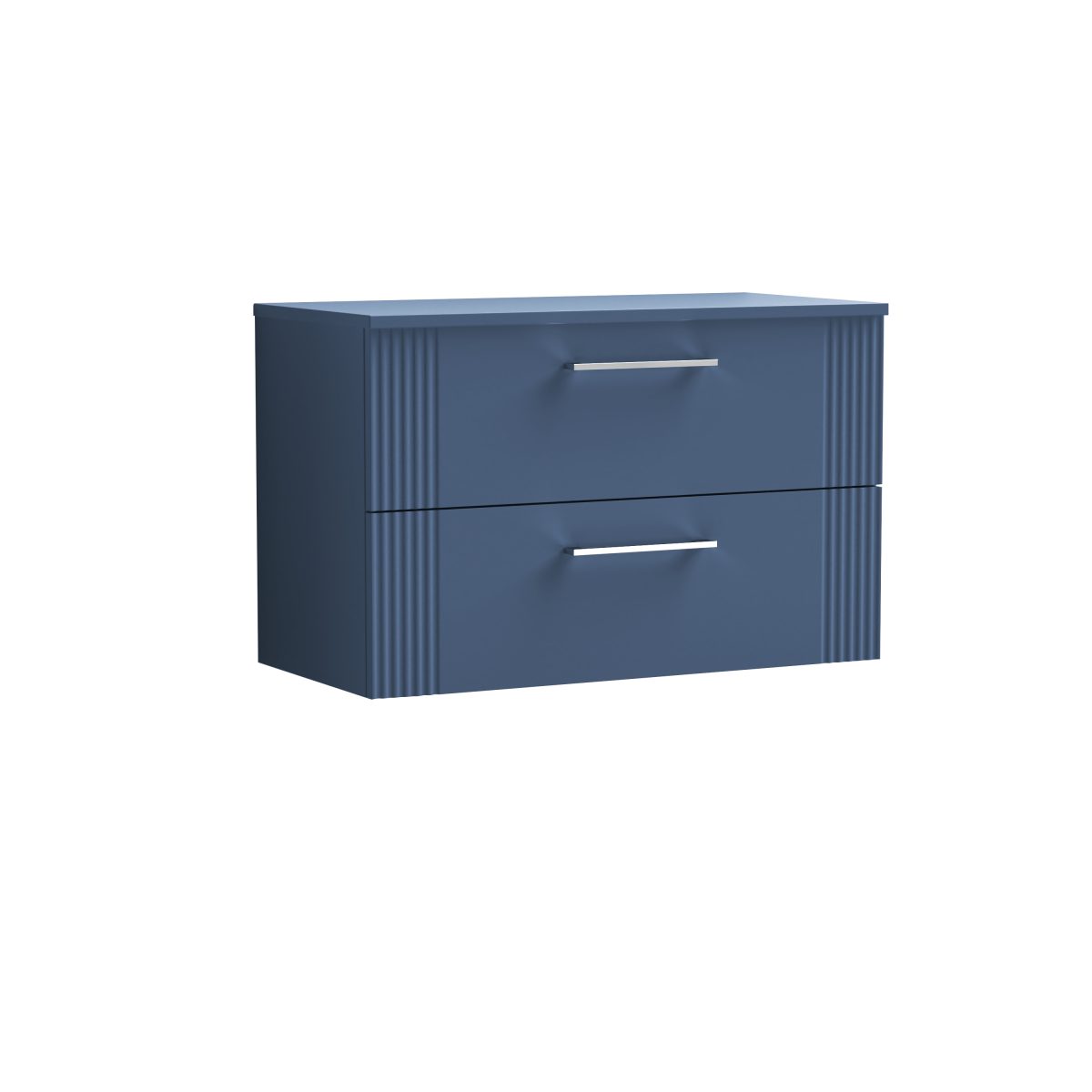 800mm Wall Hung 2 Drawer Vanity & Worktop - Image 1