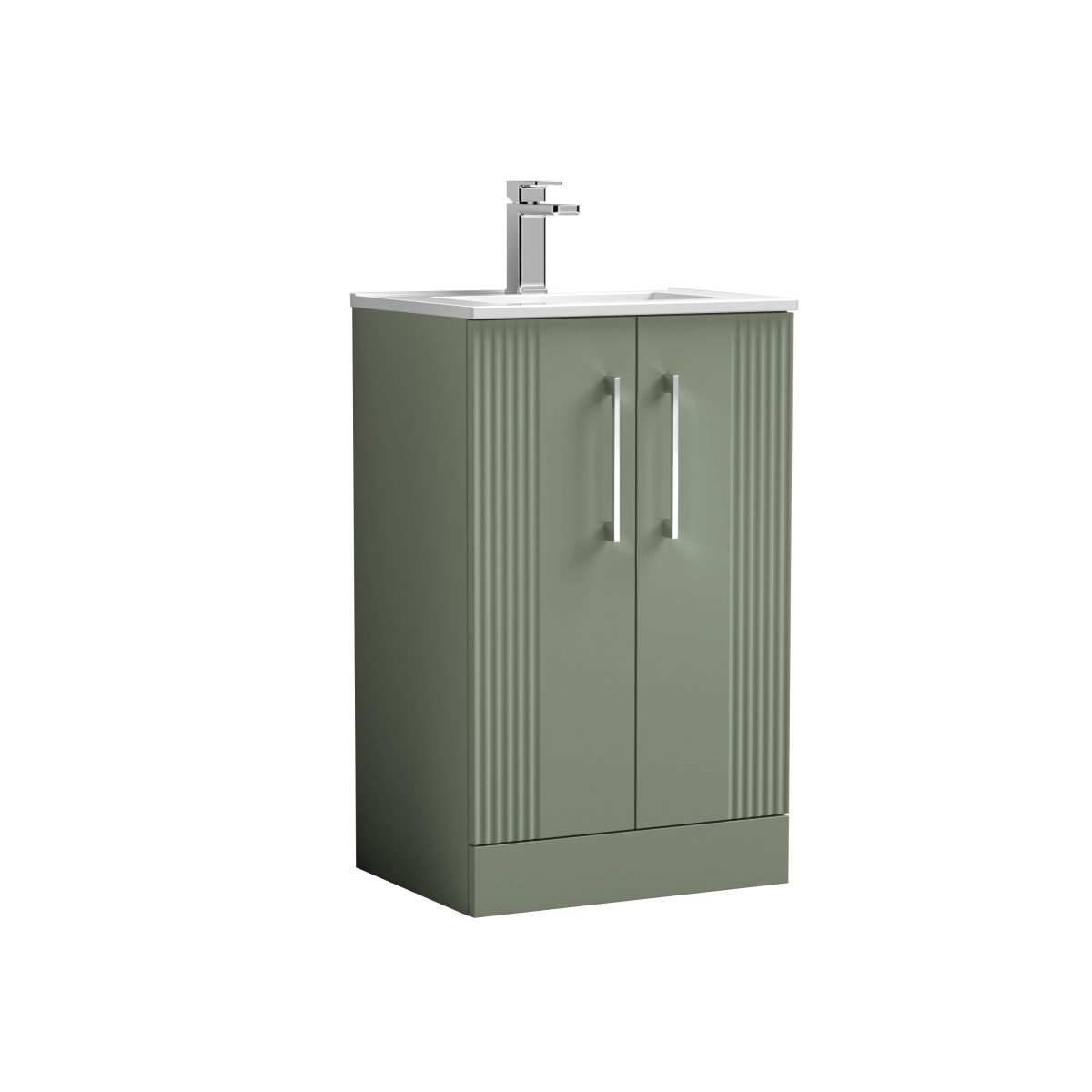 500mm Floor Standing 2 Door Vanity & Basin 2 - Image 1