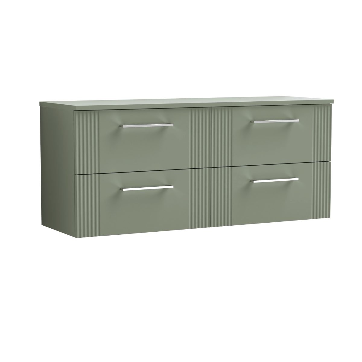 1200mm Wall Hung 4 Drawer Vanity & Worktop - Image 1