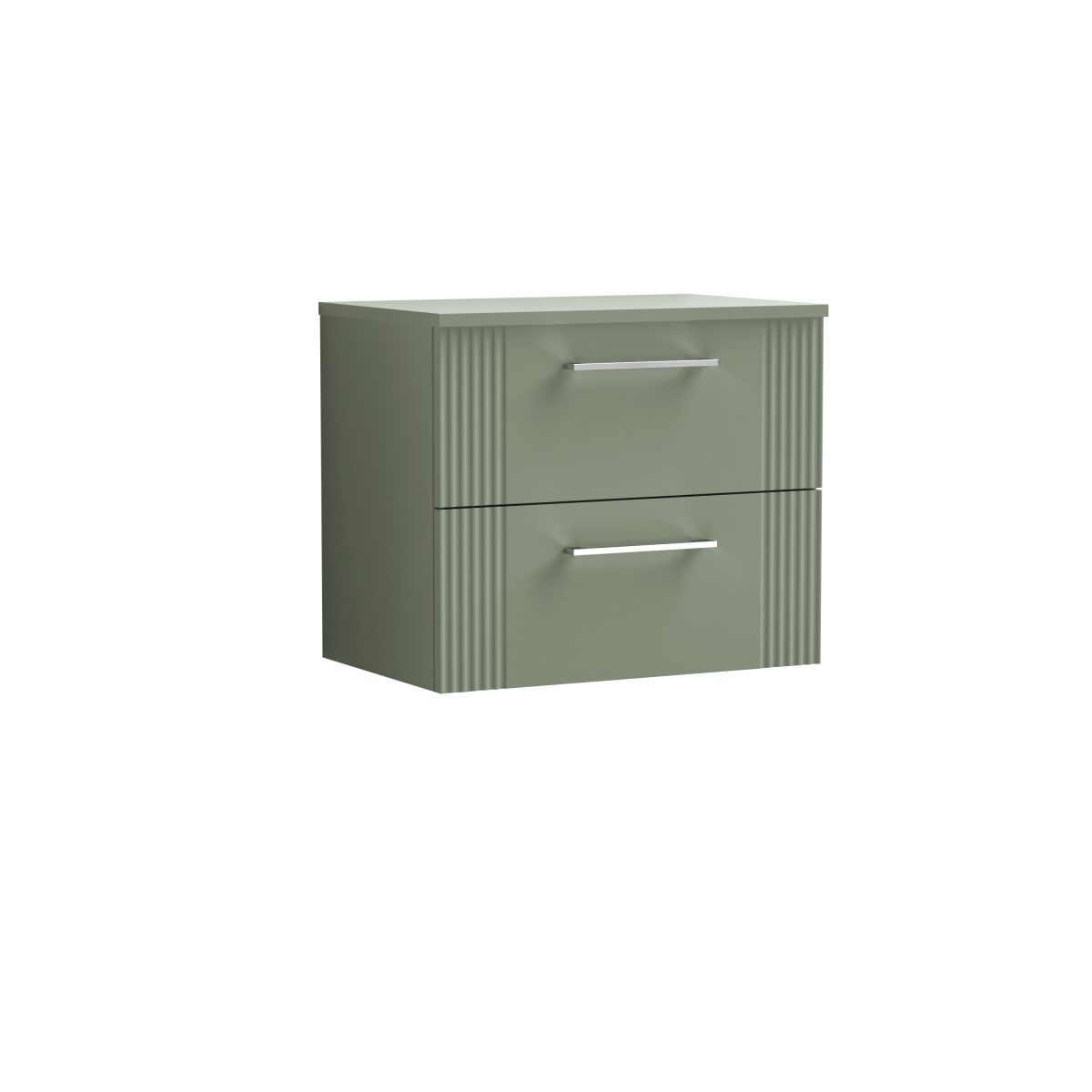 600mm Wall Hung 2 Drawer Vanity & Worktop - Image 1