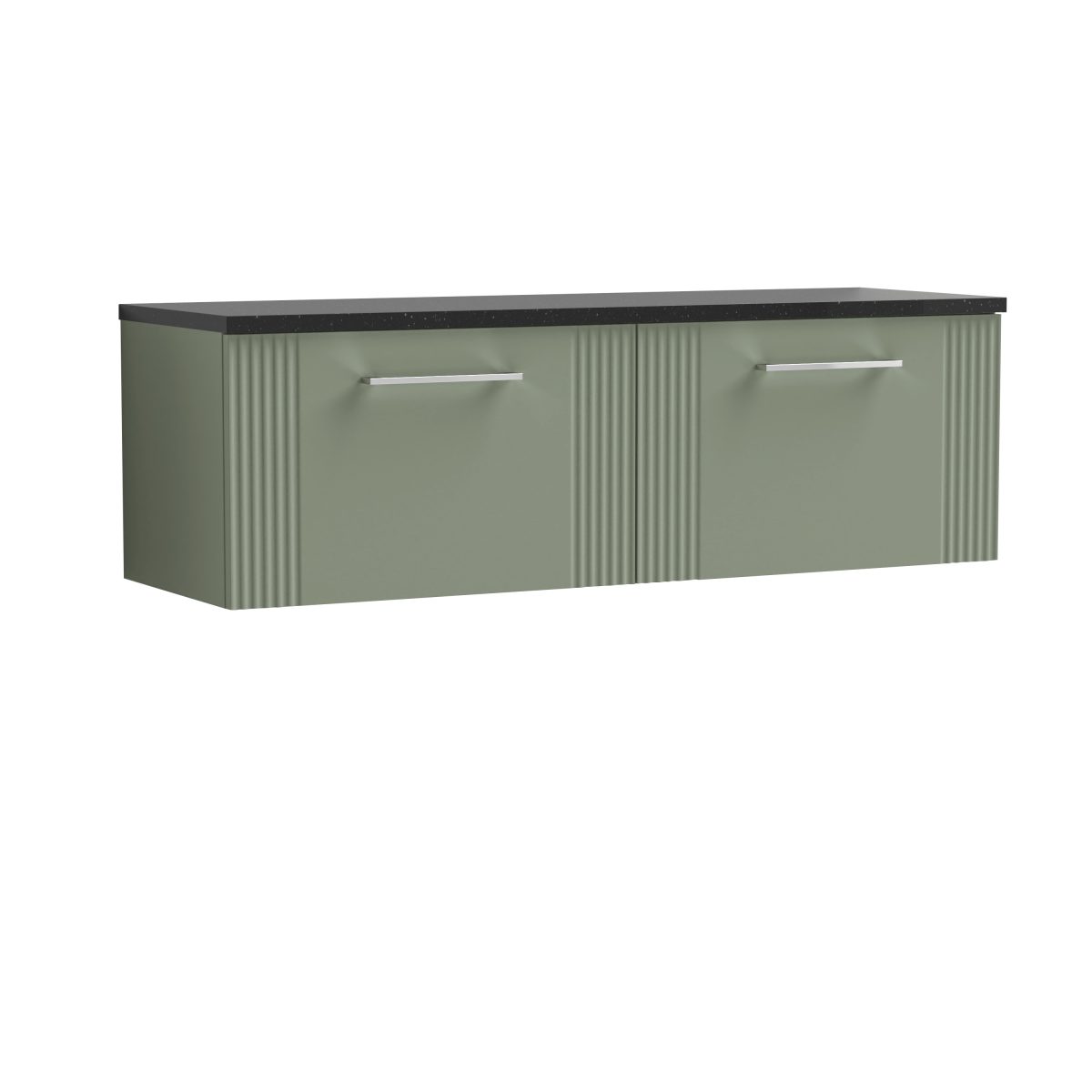 1200 Wall Hung 2-Drawer Vanity & Laminate Worktop - Image 1
