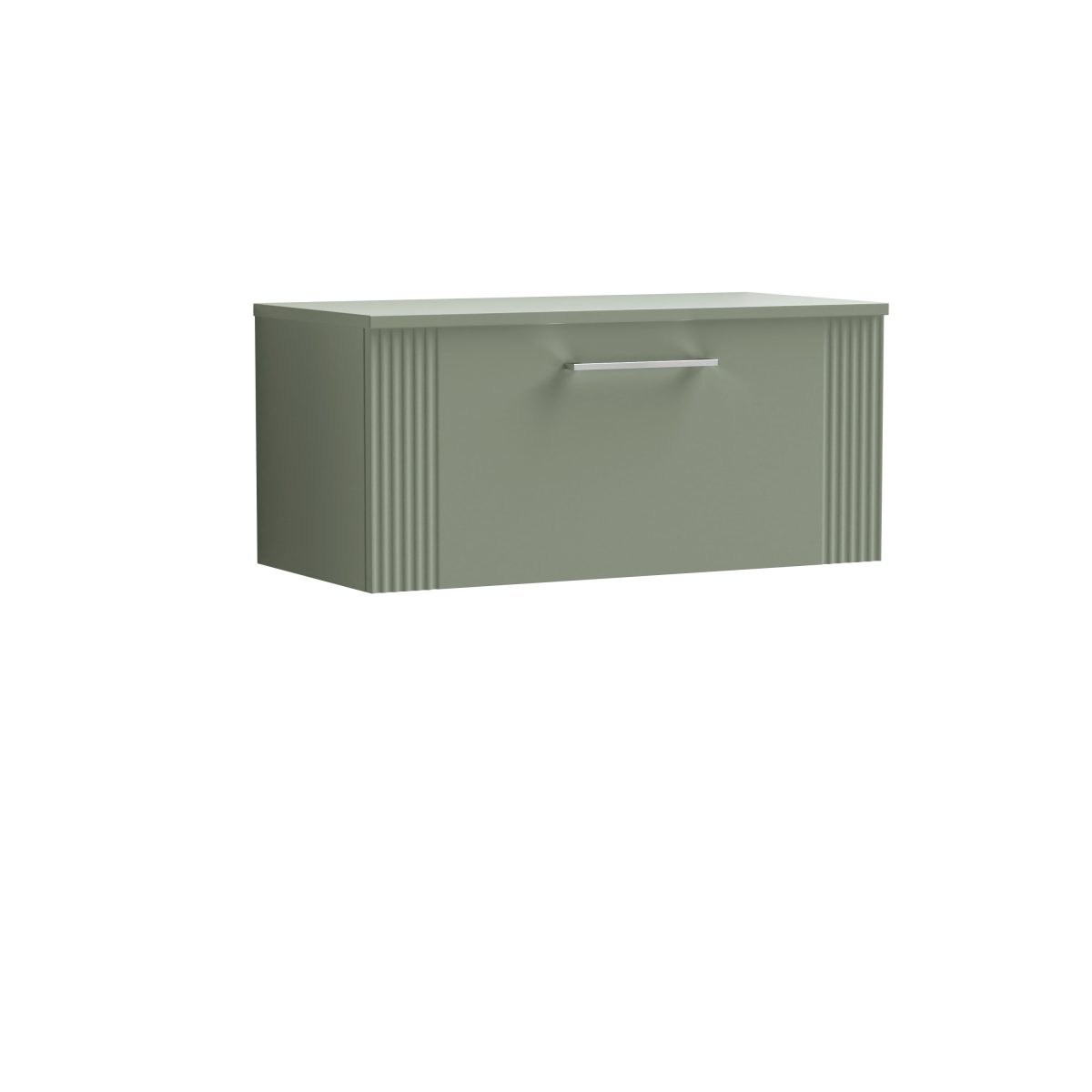 800mm Wall Hung Single Drawer Vanity & Worktop - Image 1