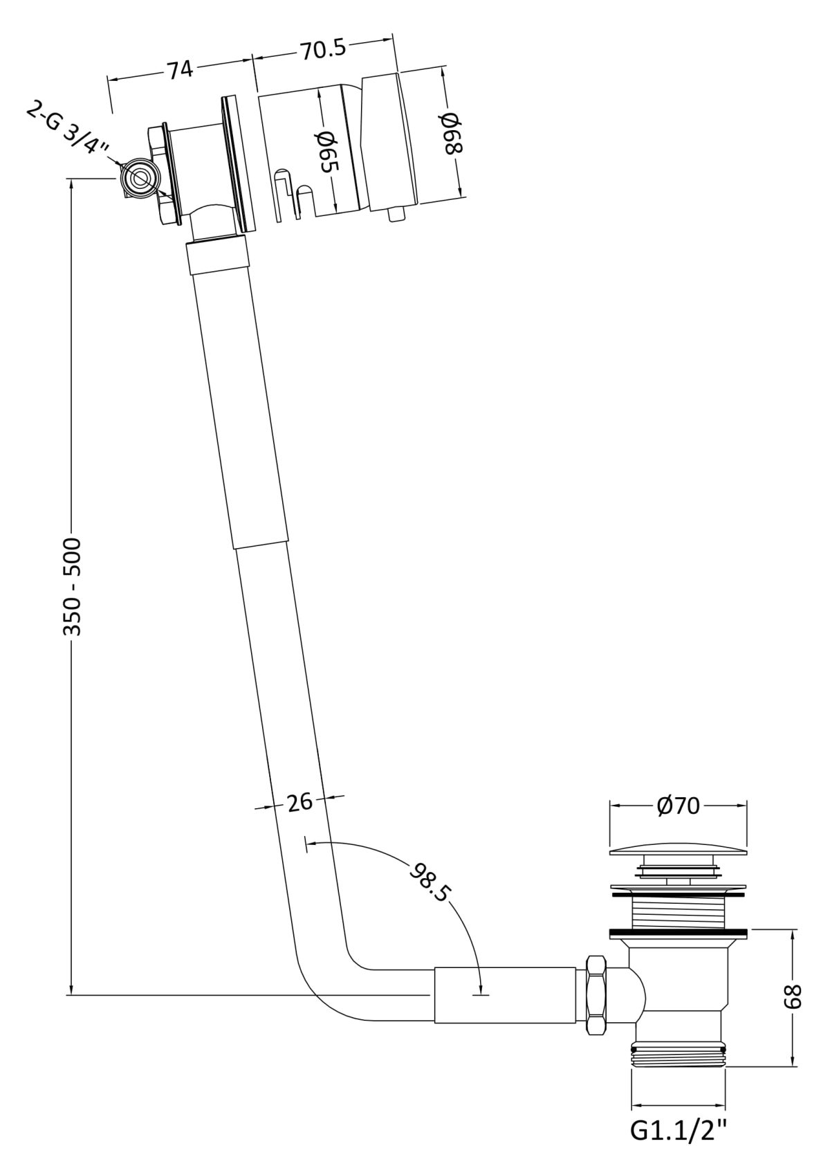 Freeflow Bath Filler - Image 3