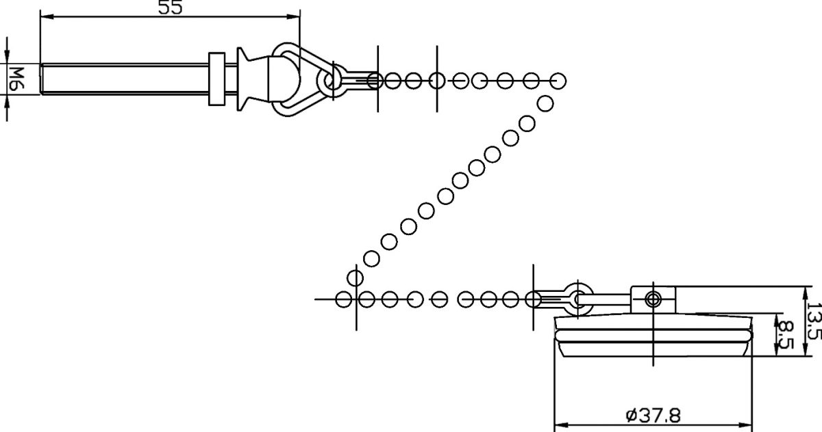 Basin Plug And Chain - Image 2