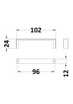 D Handle 96mm - Image 2