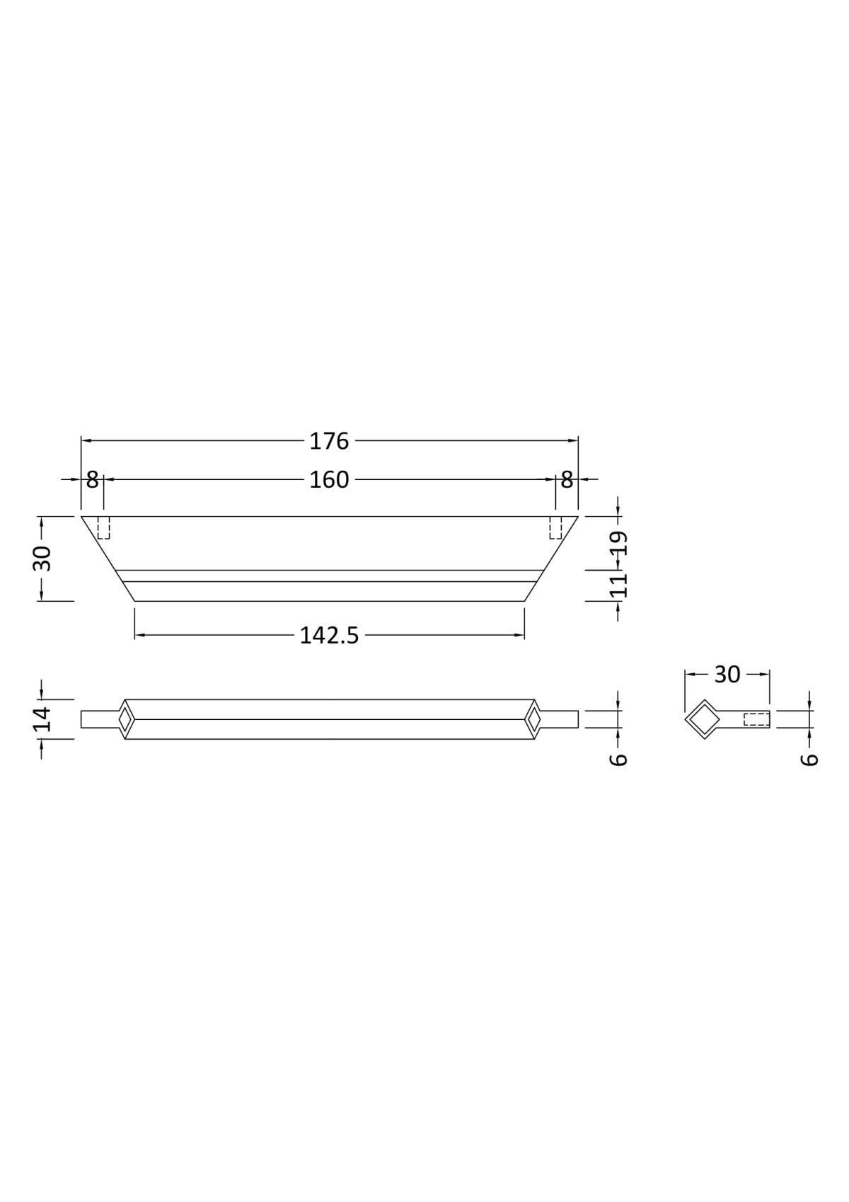 Profile Handle 160mm - Image 3