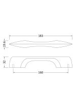 D Shaped Handle 160mm - Image 2