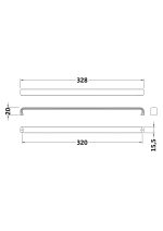 328mm D Handle Chrome - Image 2