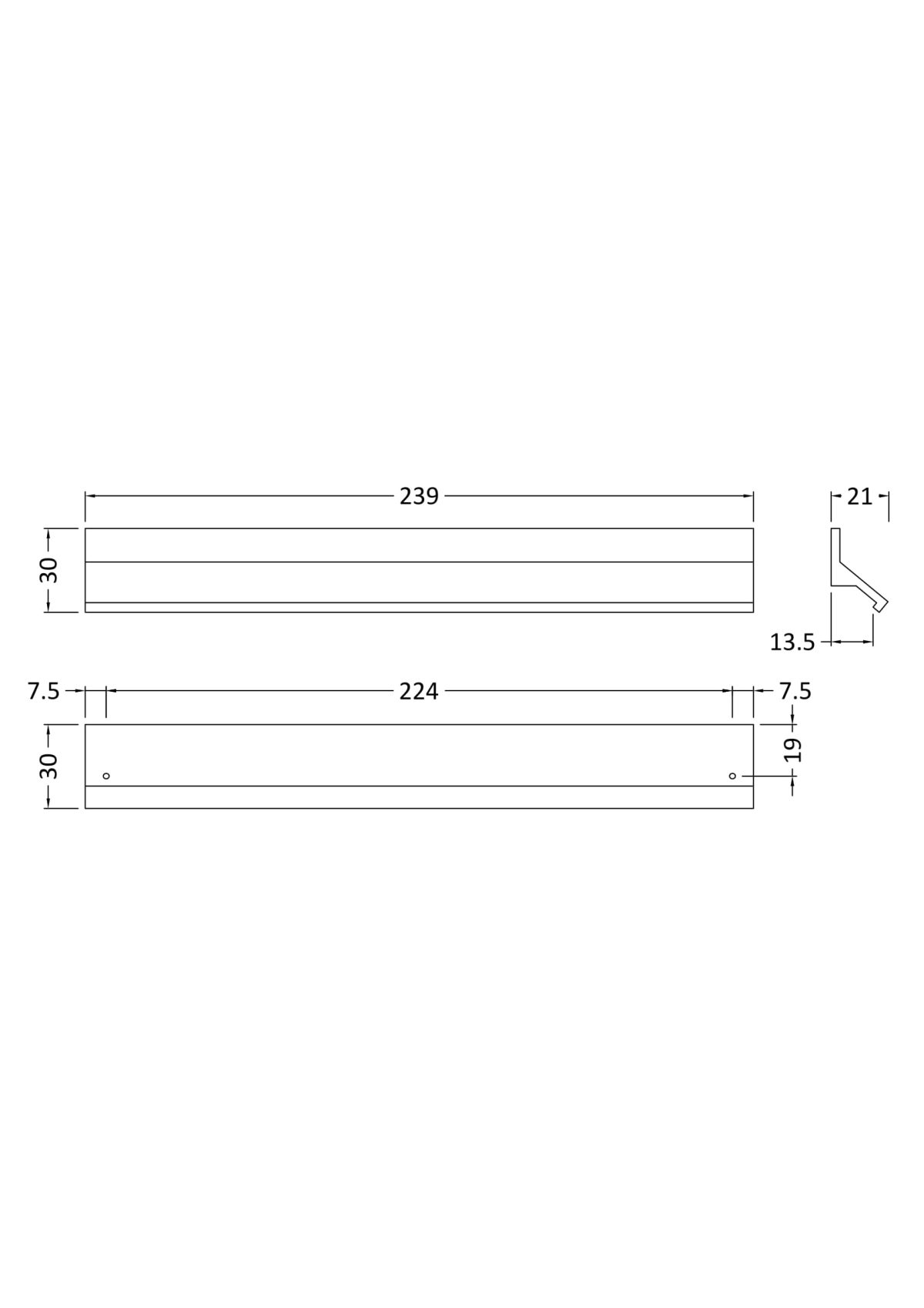 Profile Handle 224mm - Image 2