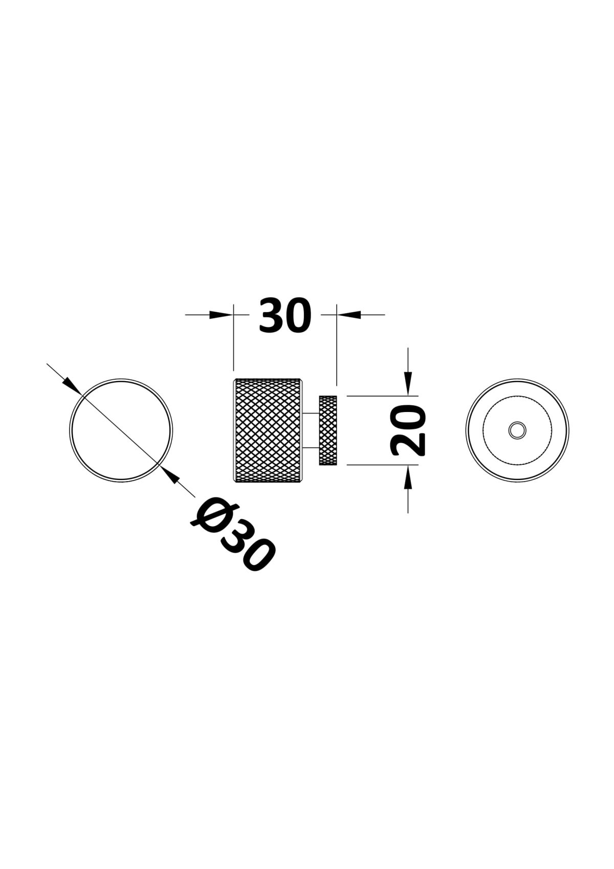 Indented Round Knob - Image 2