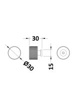 Indented Round Knob - Image 2