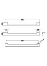Square Drop Handle 320mm - Image 2