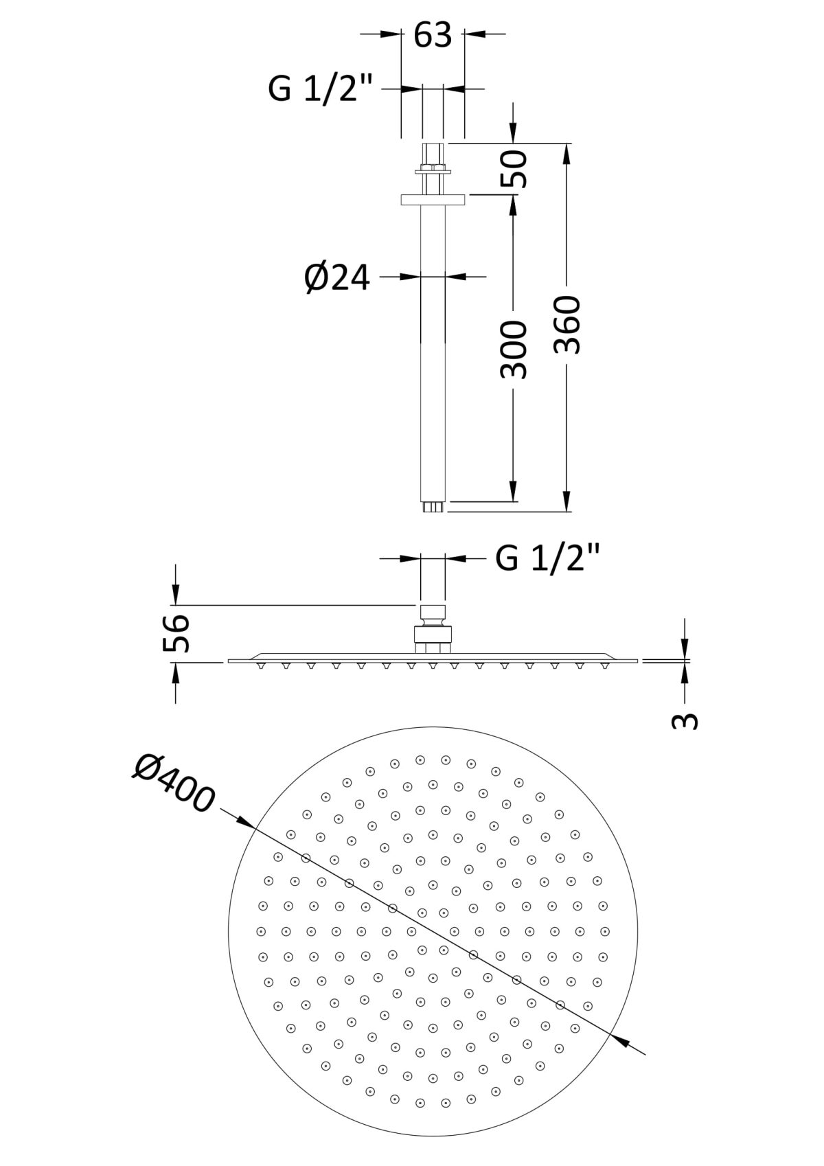 Ceiling Mounted Head & Arm - Image 2