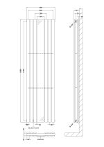 Double Panel Radiator With Mirror 1800 x 499 - Image 2