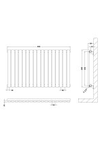 Horizontal Single Panel Radiator 600 x 992 - Image 2