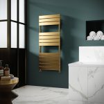 Square Flat Towel Radiator 1213x500 - Image 2