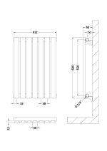 Horizontal Single Panel Radiator 600 x 412 - Image 2